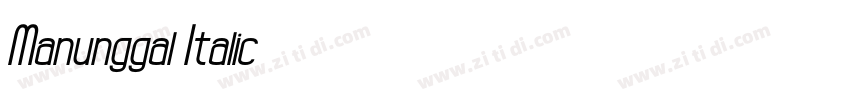 Manunggal Italic字体转换